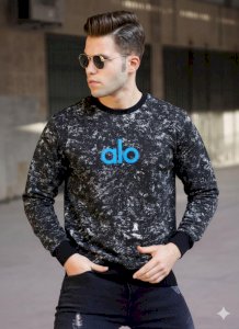 ALO YOGA Marka Desenli Sweat