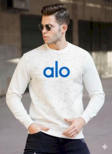 ALO YOGA Marka Desenli Sweat